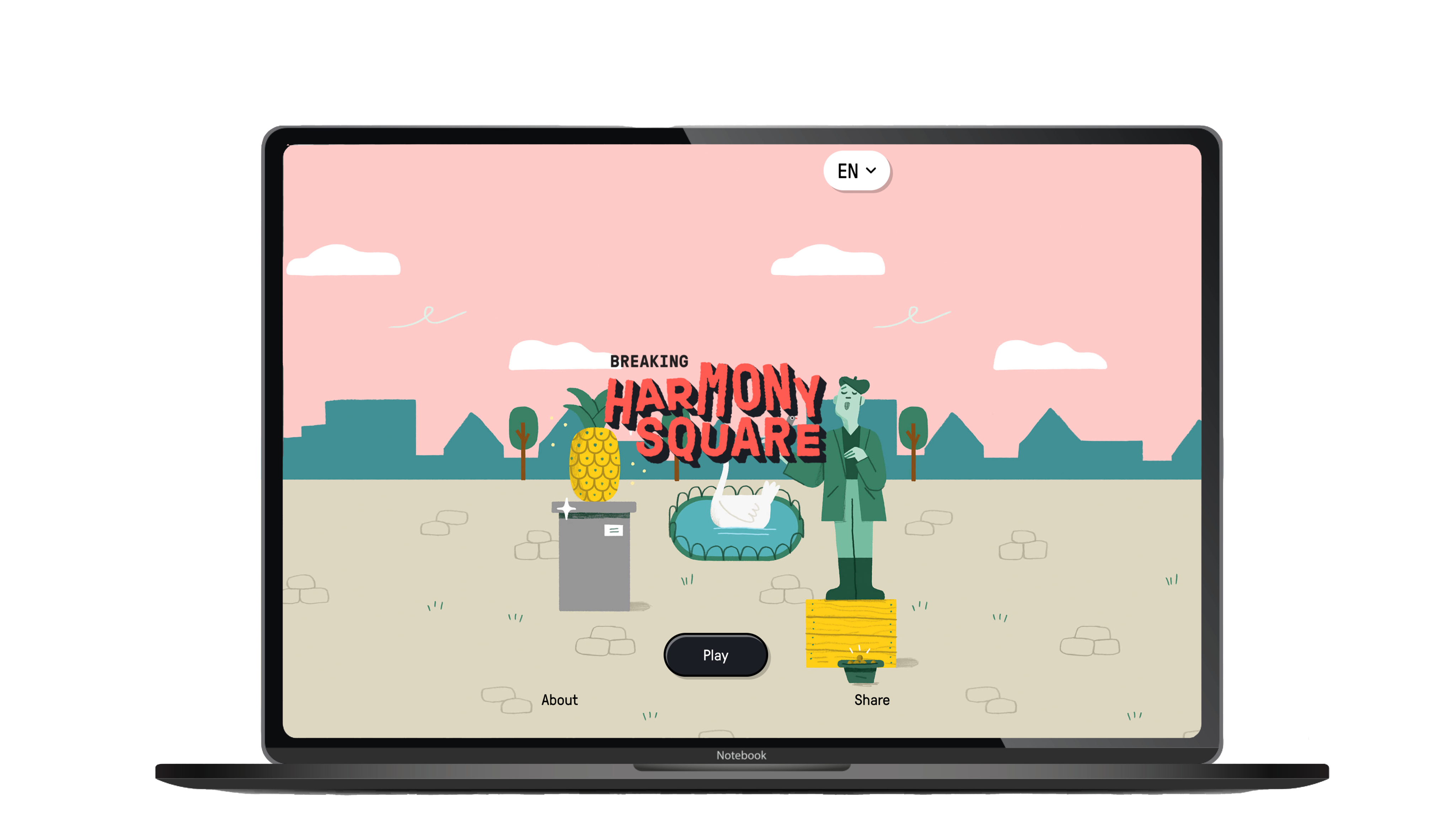 Screenshot of the game Harmony Square