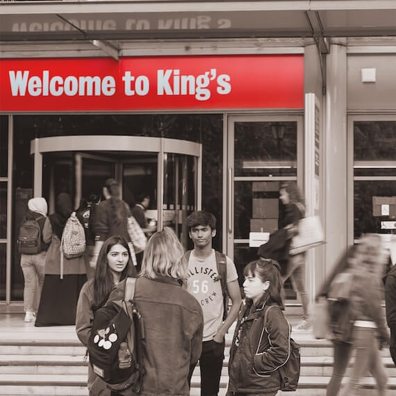 Kings College entrance.