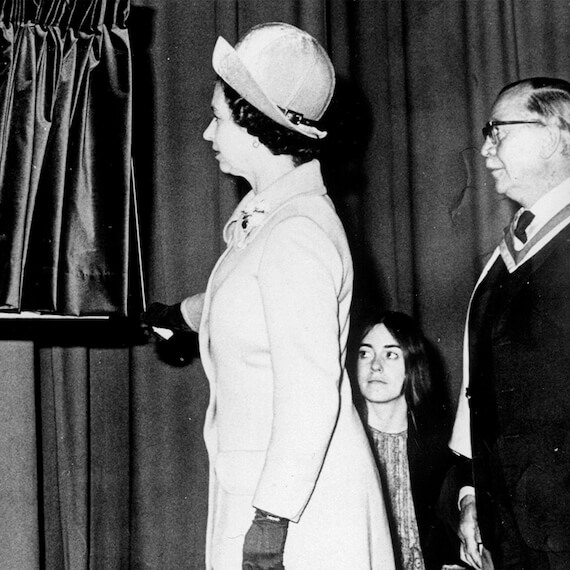 Her Majesty Queen Elizabeth II opening the iconic Strand Building.