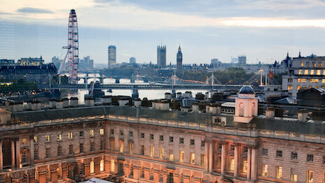 Somerset House and London skyline