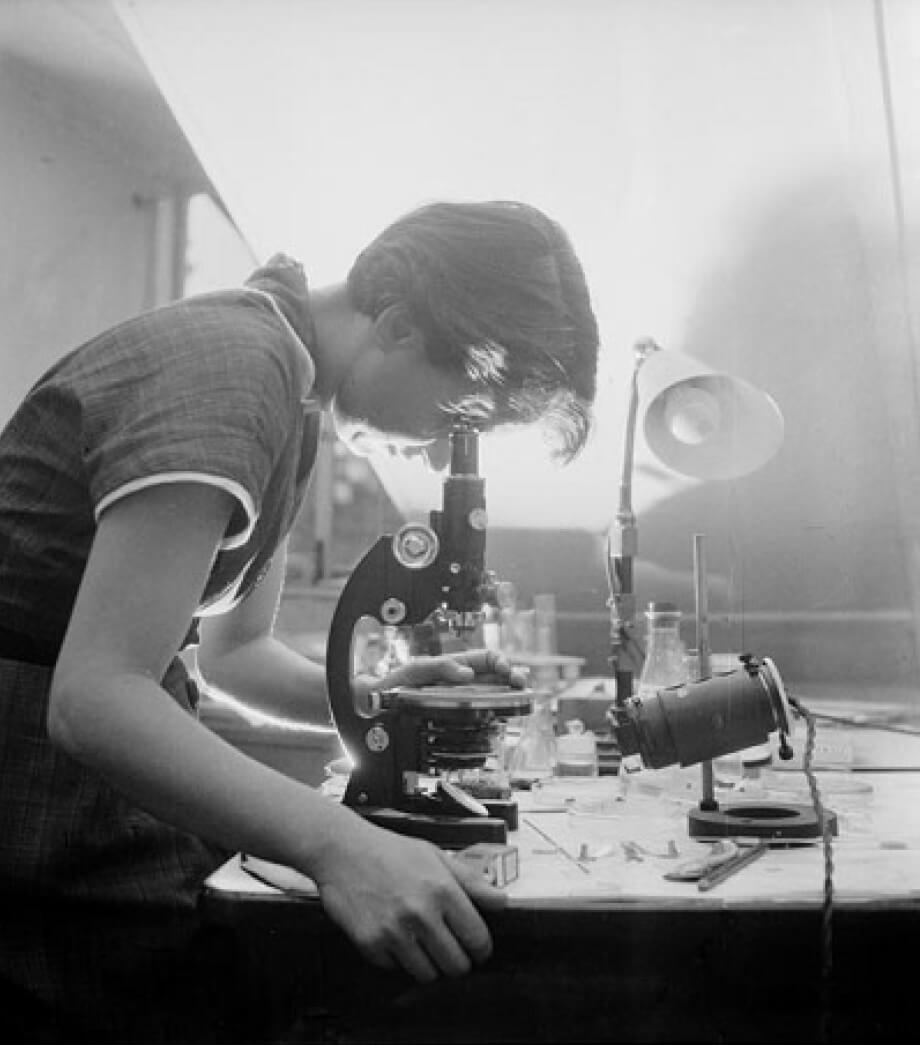 Rosalind Franklin working at King’s