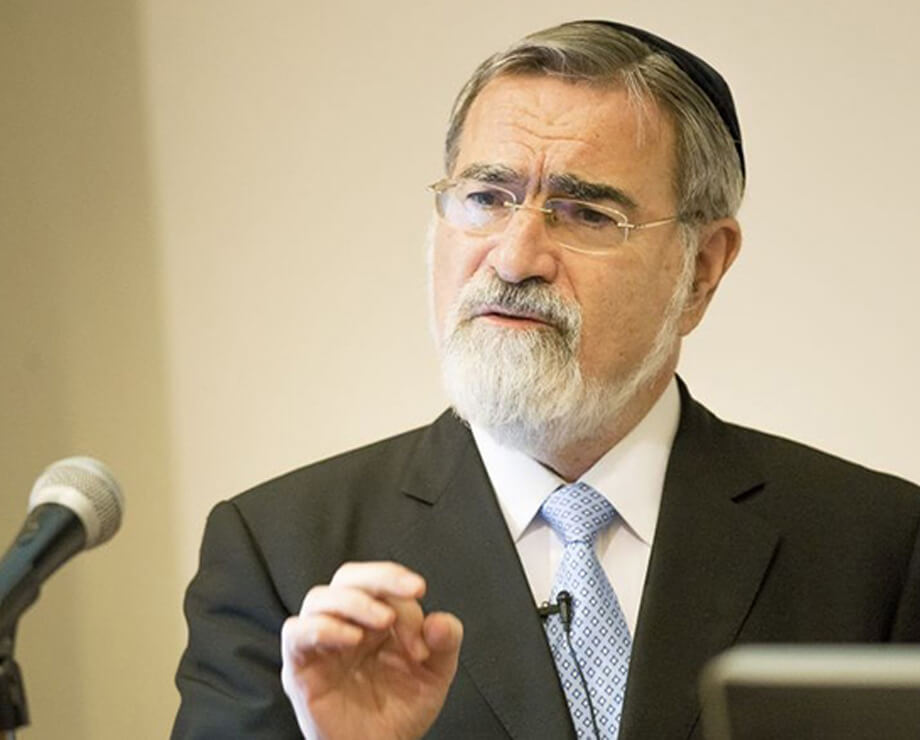 Rabbi Lord Jonathan Sacks FKC