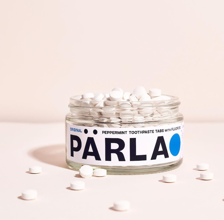 Parla toothpaste tablets.