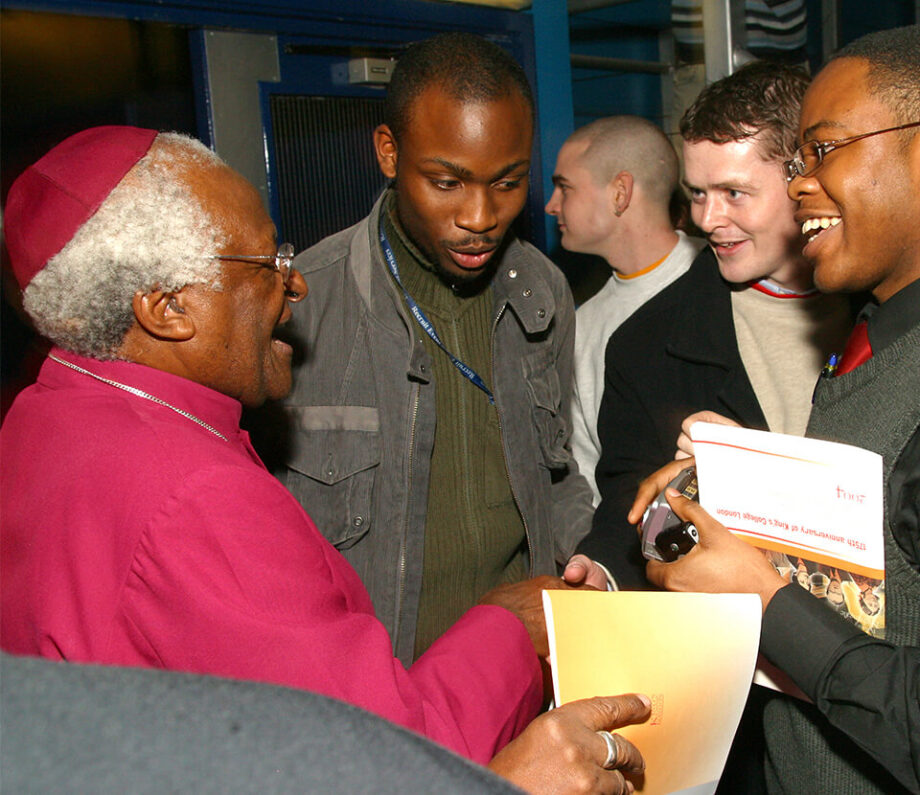 Desmond TuTu - Visiting King's Professor.