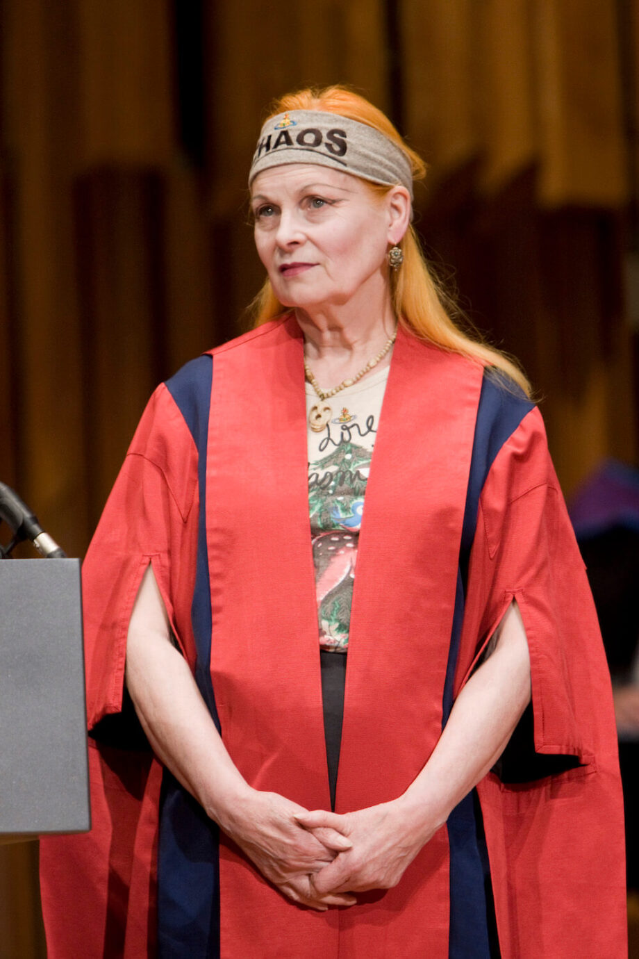 Dame Vivienne Westwood Kings Graduation.